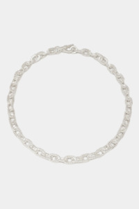 Alexandra Dodds Teeth Chain Link Neckalce - Silver