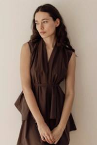 Dominique Healy Francis Top - Espresso