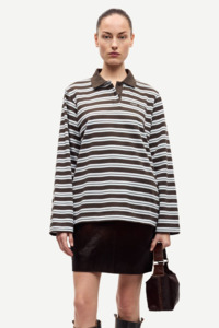 Samsoe Samsoe Sadover LS Polo - Turkish Coffee St