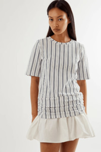 Commonplace Essentials: Commonplace Essentials Magnolia Dress - Navy/White Stripe