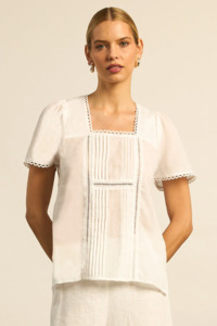 Zoe Kratzmann Yonder Top - Porcelain