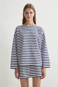 Posse Haisley Top - Navy Stripe