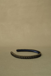 Ola Ro Braided Headband - Olive Black