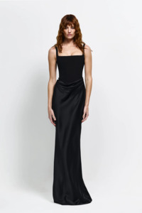 Maxi Dress: Effie Kats Keanna Gown - Black