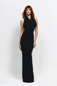 Maxi Dress: Effie Kats Carlson Gown - Black