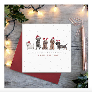 Gifts: Toasted Crumpet - Merry Christmas From The Dog Christmas Card