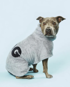 Travel: Dog Poncho/Robe - Grey