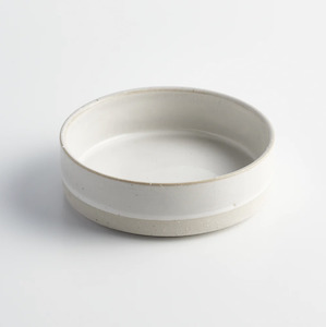 White Stoneware Cat Bowl