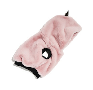 Jumpers Dog: Faux Fur Hoodie - Rose