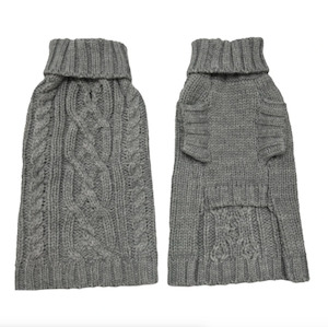 Jumpers Dog: Wool Sweater - Storm Grey