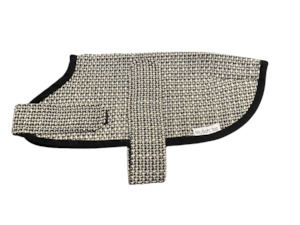 Black and White Tweed Walking Coat