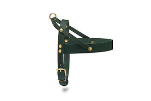 Harnesses Dog: Butter Leather Harness - Forest Green