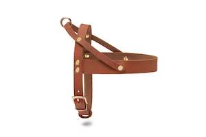 Harnesses Dog: Butter Leather Harness - Sahara Cognac