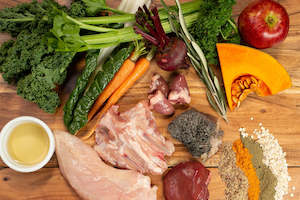 Chicken & Veggie Dog Food - 3kg Eco Box