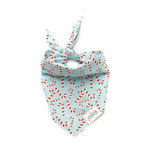 Bandanas Dog: Candyland Christmas Blue Bandana