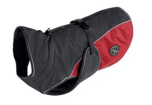 Jackets Dog: Uppsala Cozy Coat - Anthracite/Red