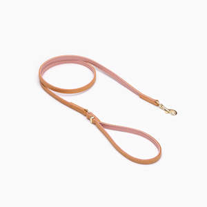 Walk: Oxford Leather Dog Leash (Lite) - Blush