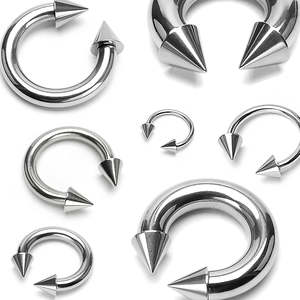 Surgical Steel 16g Spiked Horseshoe