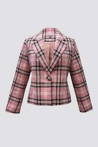 MARIA JACKET | PINK CHECK