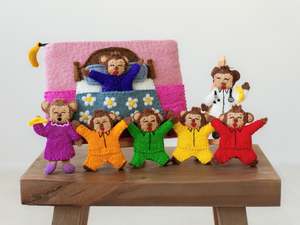 Five Little Monkeys - Finger Puppet Set