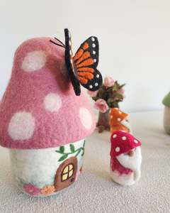 Small World Play: Charmspore Hollow – Large Felted Gnome Home