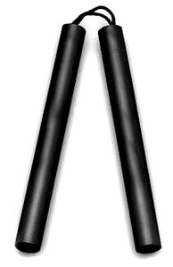 Products: Rubber Nunchaku Corded - Christchurch Martial Arts