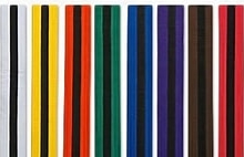 Products: Belts With Black Stripe - Christchurch Martial Arts