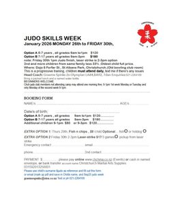 Products: Judo Skills Week January 2026 - Christchurch Martial Arts