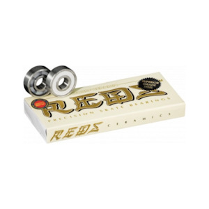 Bearings: Bones Ceramic Super Reds Bearings 8 Pack