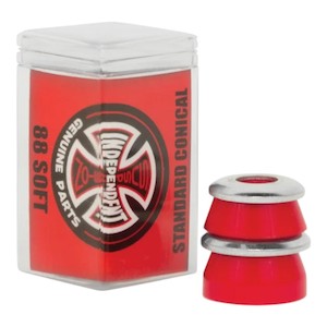 Bushings: Independent Standard Conical Cushions - 88a Soft/Red