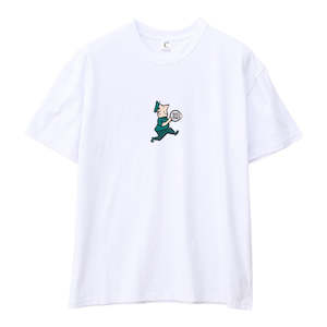 Tees: SDouble Man With A Dot Tee - White
