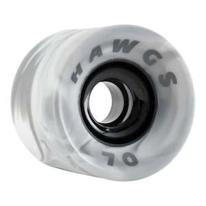 Skateboard Parts: Hawgs Supreme 70mm 78a Wheels - Grey/white