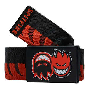 Spitfire Eternal Crescent Jacquard Web Belt - Black/Red