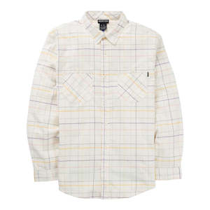 Shirts: BURTON Favourite Flannel - Stout White Windowpane
