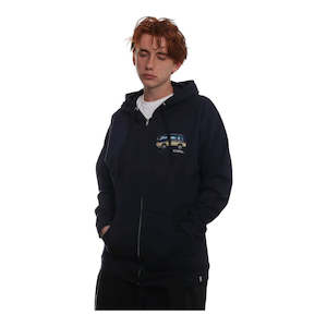 Sweatshirts: Girl Outdoor Player Zip Hood Navy
