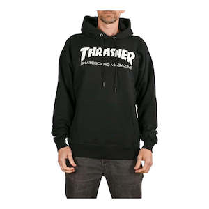 Sweatshirts: Thrasher Skate Mag Pullover Hoodie Black