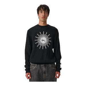 Knitwear Jerseys: SDouble Sunburst Sweater - Black