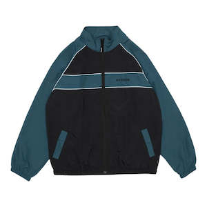 Jackets Vests: Afends Spicy Sports Spray Jacket - Black