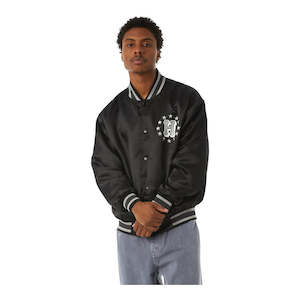 Huf Galactic Stack Baseball Jacket - Black