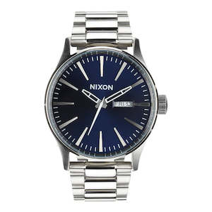 Watches: Nixon Sentry Stainless Steel - Blue Sunray