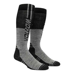 Riding Socks: Volcom Men’s Splitz Wool Blend OTC Sock - Heather Grey