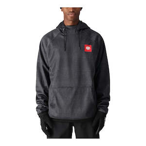 Technical Apparel: 686 Men’s Bonded Fleece Pullover Hoody 2025 - Black Ripstop
