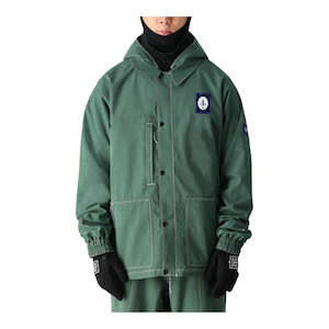 Outerwear: 686 Men’s Dojo Jacket 2025 - Forest Green Denim