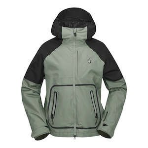Outerwear: Volcom Women’s Revna 20K Shell Jacket 2025 - Lichen Green