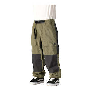 Mens Snow Pants: 686 Men’s Ghost 2.5L Pant 2025 - Sage Corduroy Colorblock