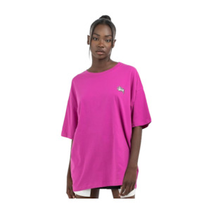 Stussy: Stussy Offset Graffiti Relaxed Tee Berry