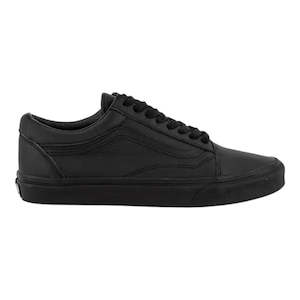 Vans: Vans Old Skool Leather - Black/Black