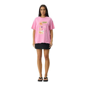 Afends Amalfi Oversized Tee - Pink
