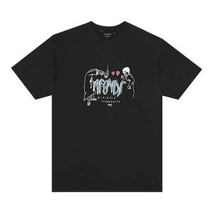 Afends: Afends Torched Retro Tee - Stone Black