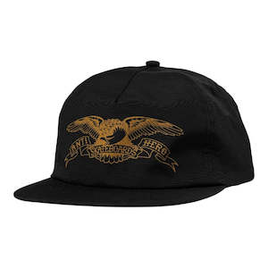 Antihero: Antihero Basic Eagle Snapback - Black/Brown